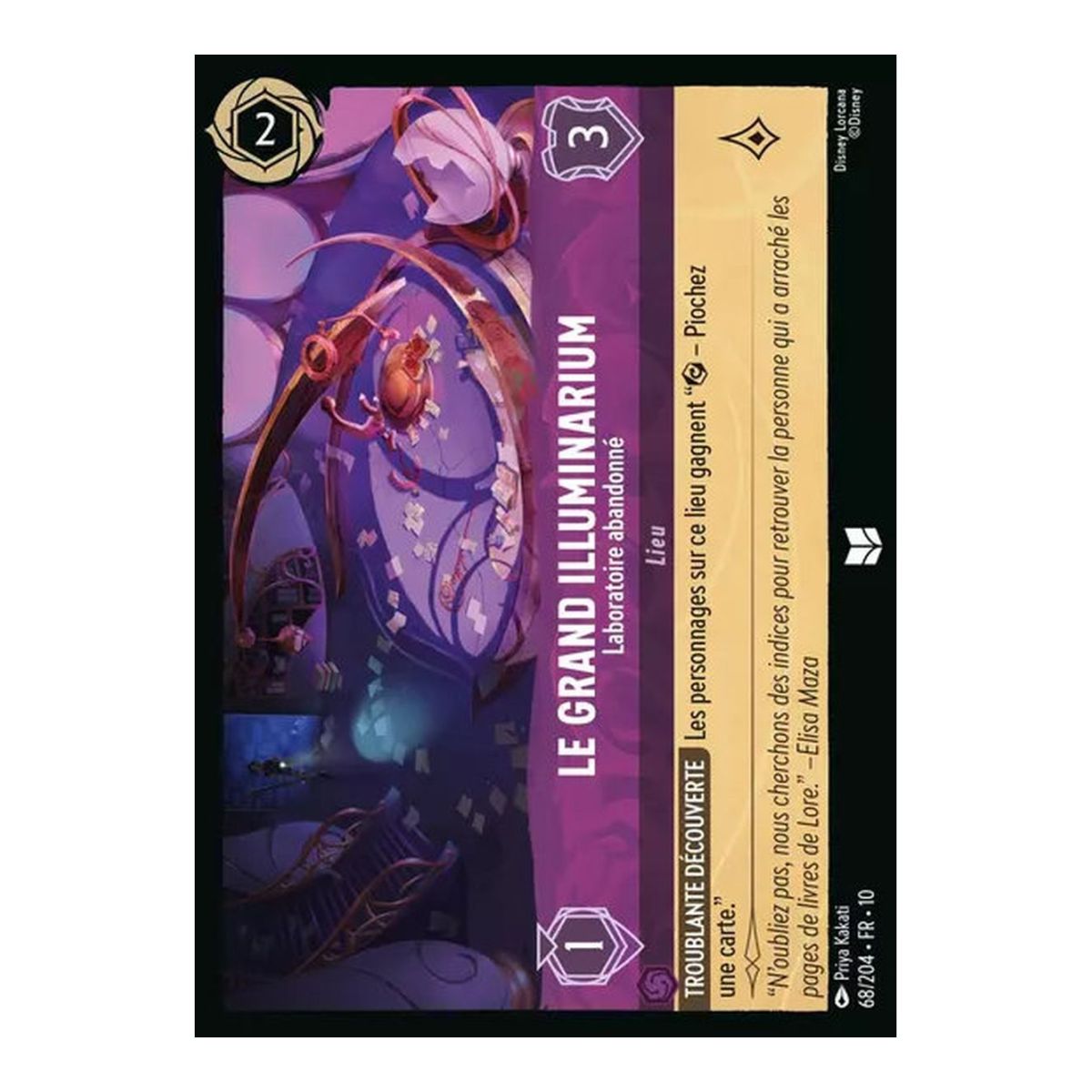 The Great Illuminarium, Abandoned Laboratory - 68/204 - WHW - Glimmers in the Depths - Uncommon - French