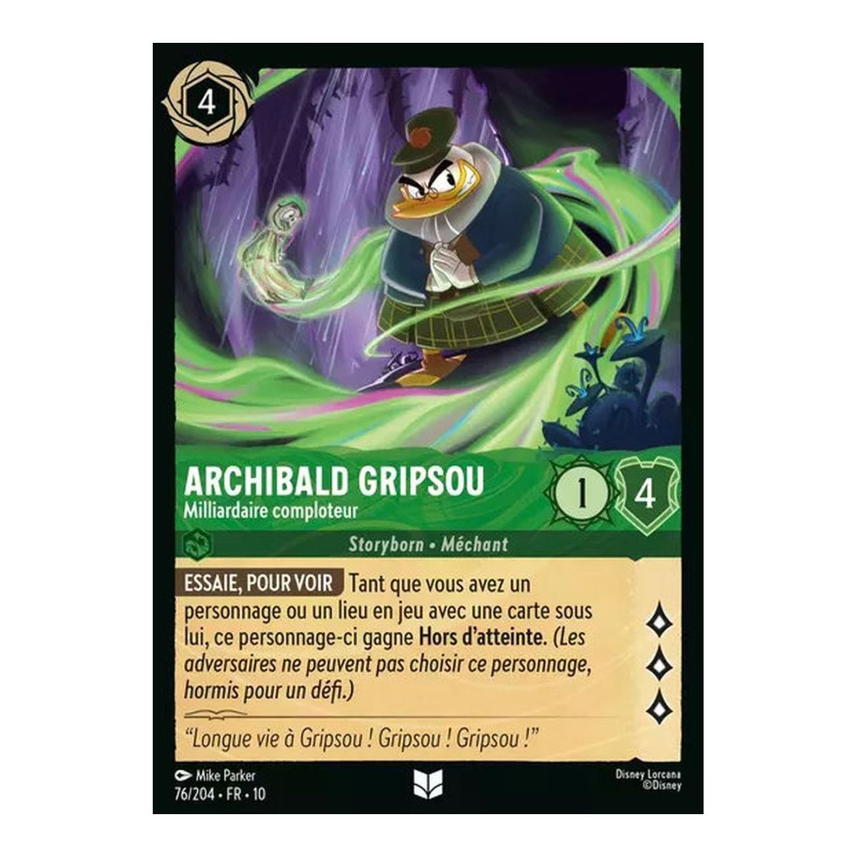 Archibald Gripsou, Billionaire Conspirator - 76/204 - WHW - Glimmers in the Depths - Uncommon - French