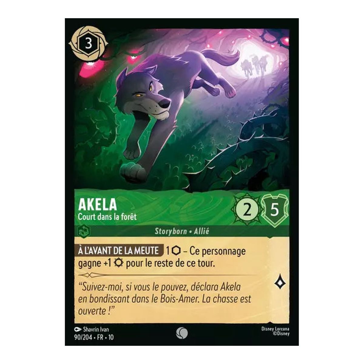 Akela, Short in the Forest - 90/204 - WHW - Glimmers in the Depths - Common - French