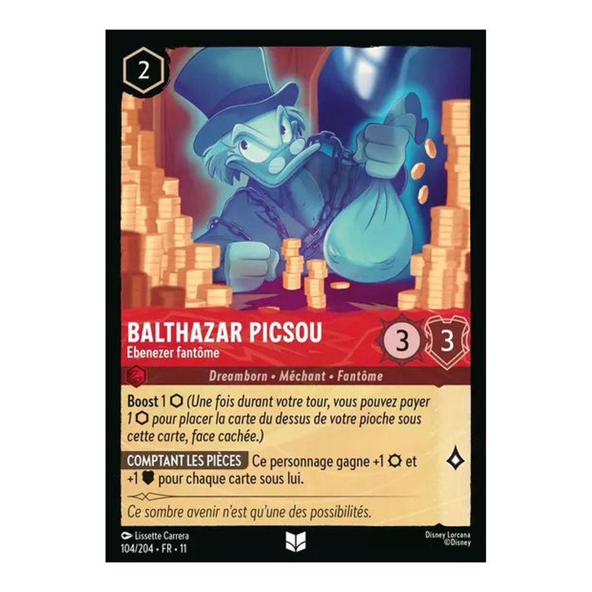 Scrooge McDuck, Ghost Ebenezer - 104/204 - WIN - Frostbite - Uncommon - French