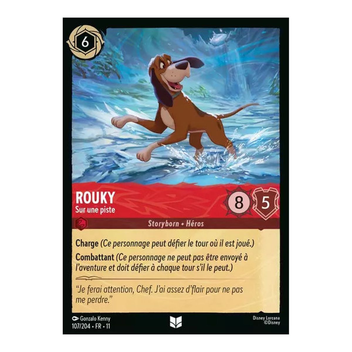 Rouky, On a Trail - 107/204 - WIN - Frostbite - Brilliant - Premium - French