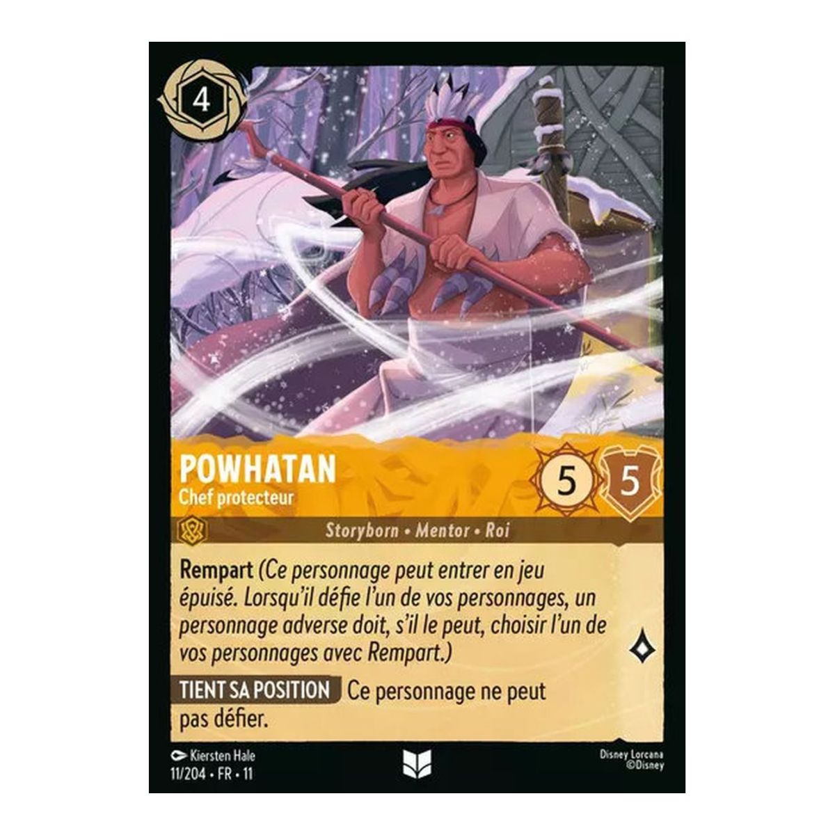 Powhatan, Chief Protector - 11/204 - WIN - Frostspell - Brilliant - Premium - French