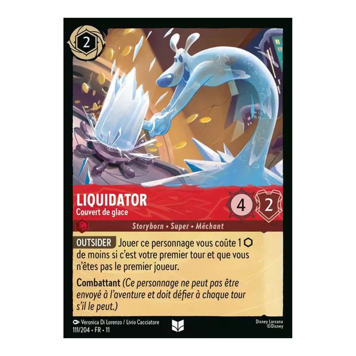 Liquidator, Covered in Ice - 111/204 - WIN - Frostbite - Uncommon - French