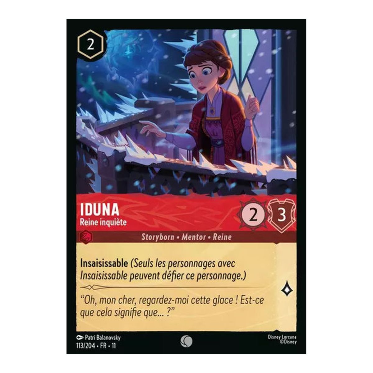 Iduna, the Worried Queen - 113/204 - WIN - Frostspell - Common - French