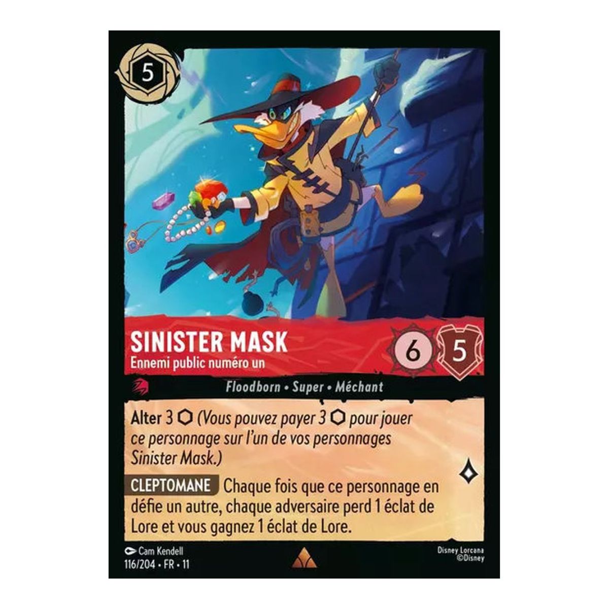 Sinister Mask, Public Enemy Number One - 116/204 - WIN - Frostbite - Rare - French