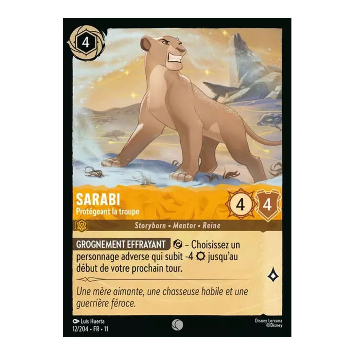 Sarabi, Protecting the Troop - 12/204 - WIN - Frostbite - Common - French