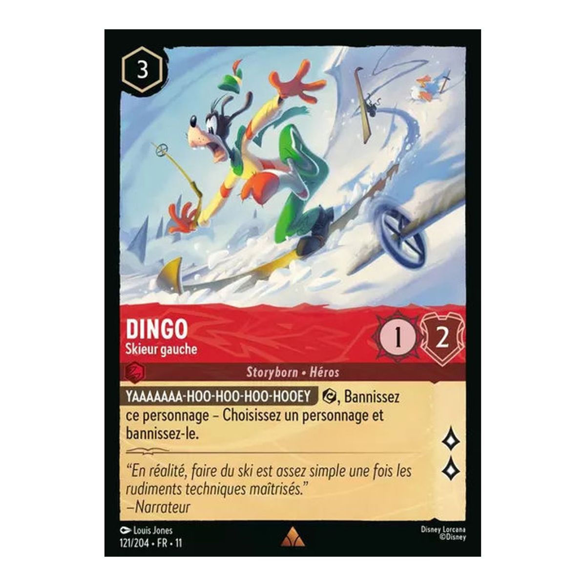 Dingo, Left Skier - 121/204 - WIN - Frostsort - Brilliant - Premium - French