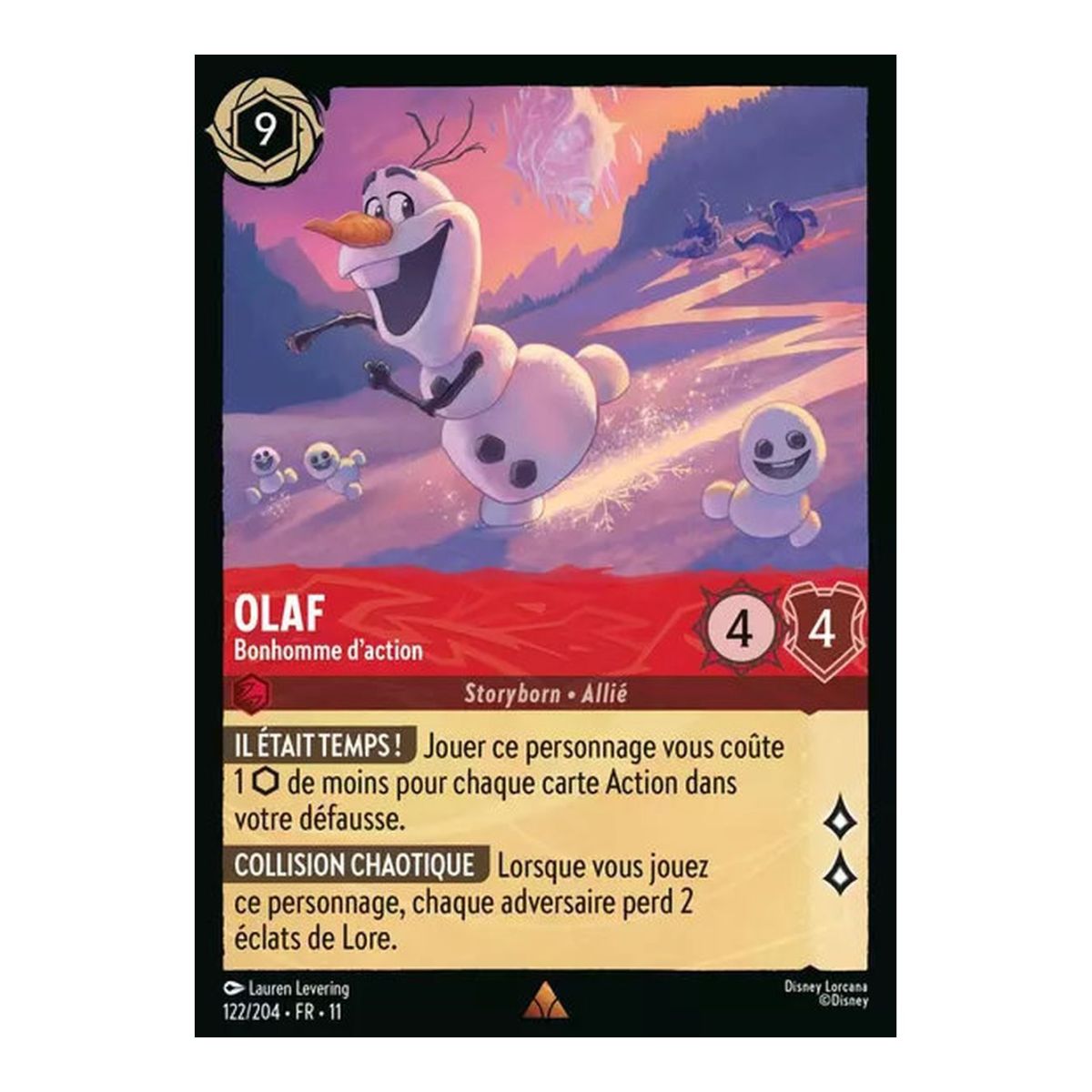 Olaf, Action Man - 122/204 - WIN - Frostbite - Rare - French