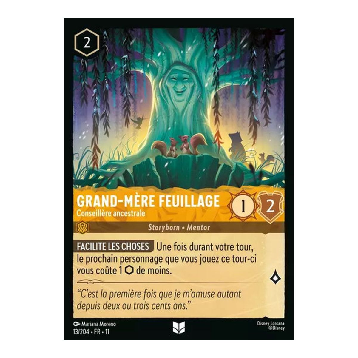 Grandmother Willow, Ancestral Advisor - 13/204 - WIN - Frost Spell - Brilliant - Premium - French
