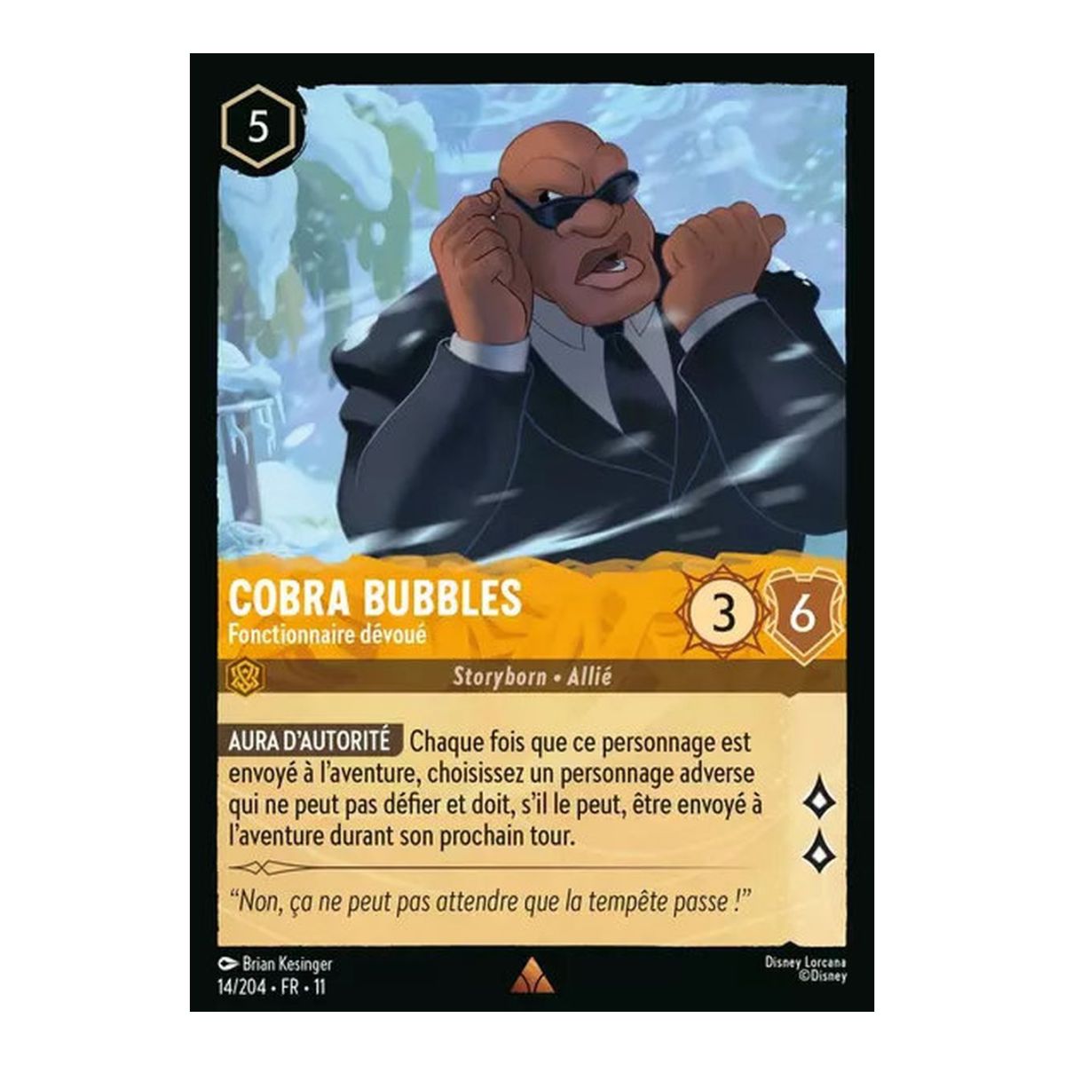 Cobra Bubbles, Dedicated Civil Servant - 14/204 - WIN - Frost Spell - Brilliant - Premium - French