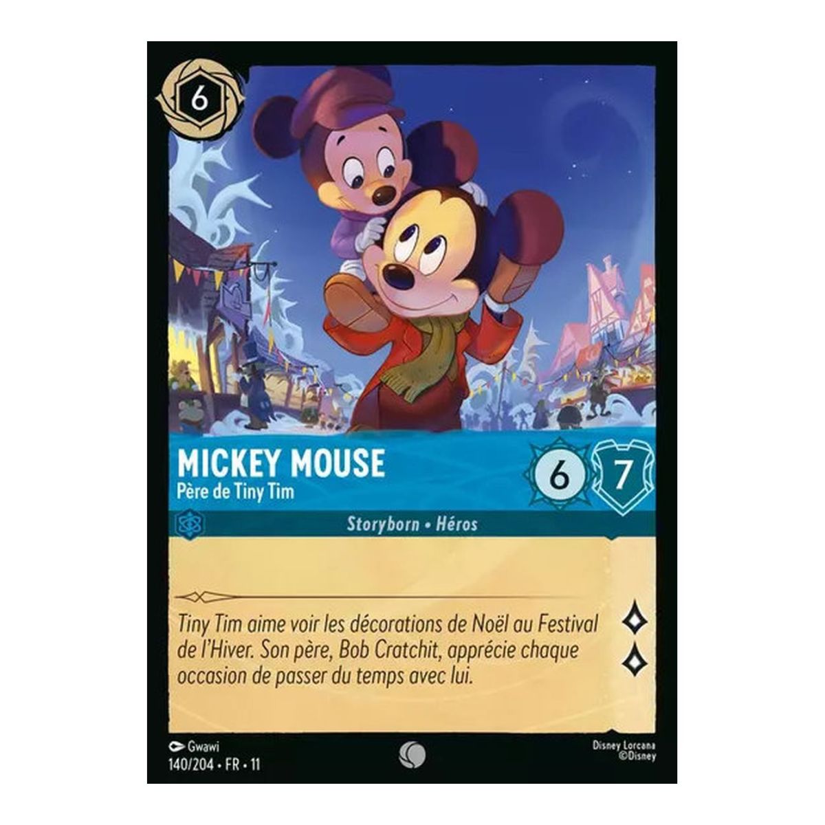 Mickey Mouse, Father of Tiny Tim - 140/204 - WIN - Frostbite - Common - French