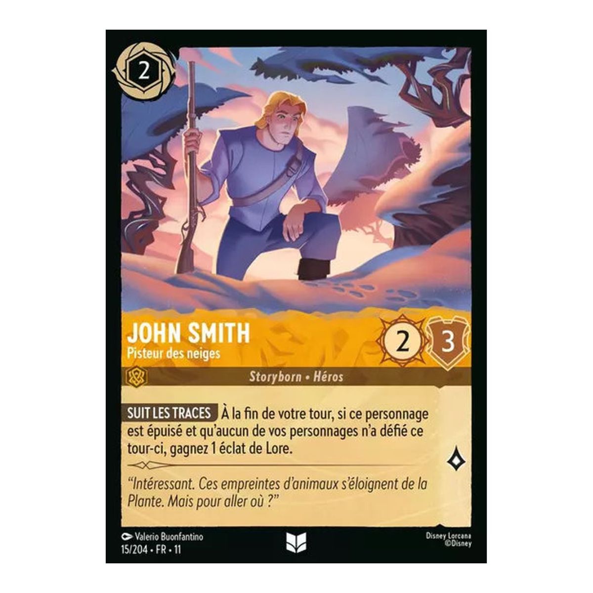 John Smith, Snow Tracker - 15/204 - WIN - Frostbite - Brilliant - Premium - French