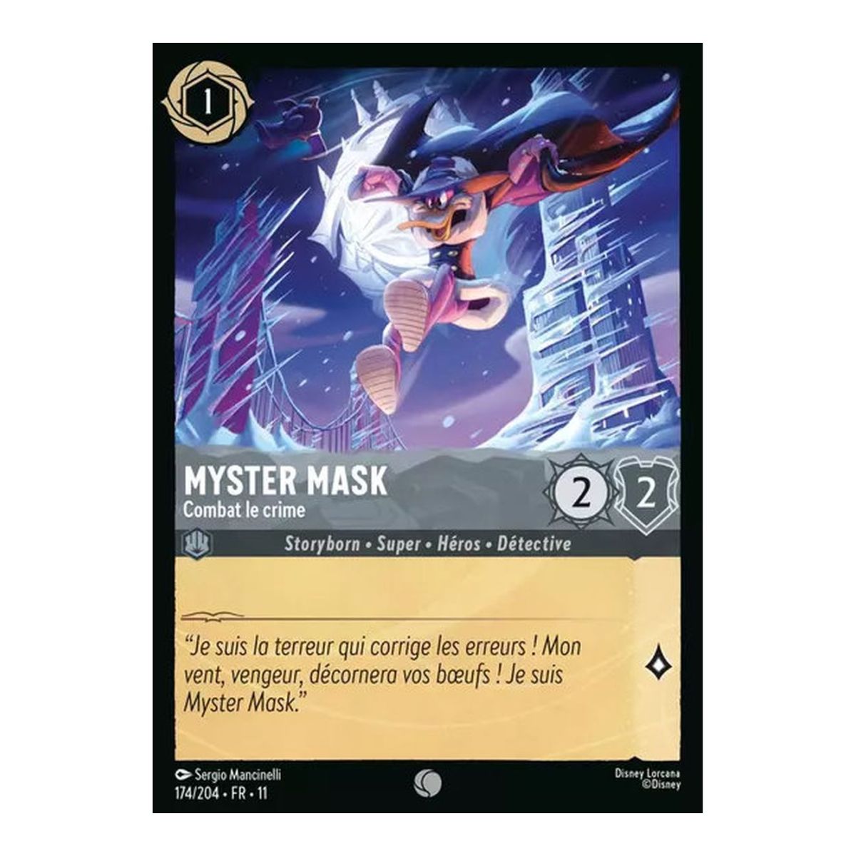 Myster Mask, Fights Crime - 174/204 - WIN - Frostbite - Common - French
