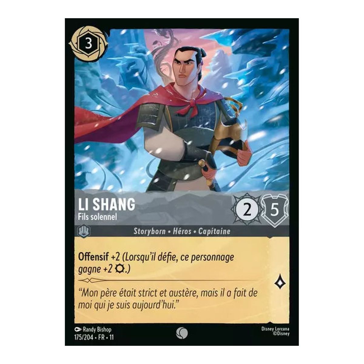 Li Shang, Solemn Son - 175/204 - WIN - Frostbite - Common - French