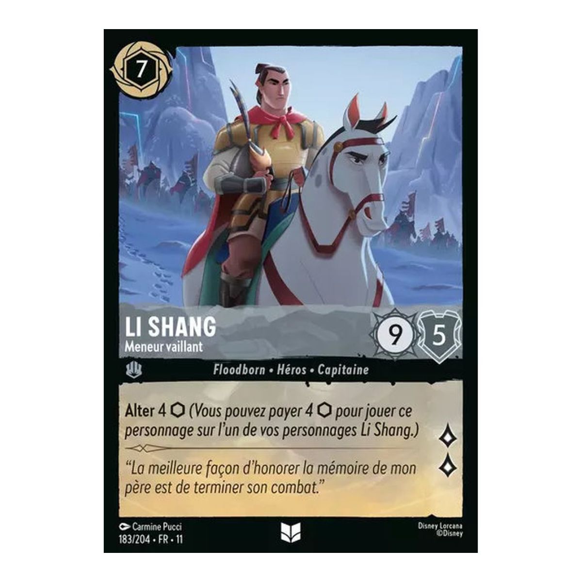 Li Shang, Valiant Leader - 183/204 - WIN - Frostspell - Brilliant - Premium - French