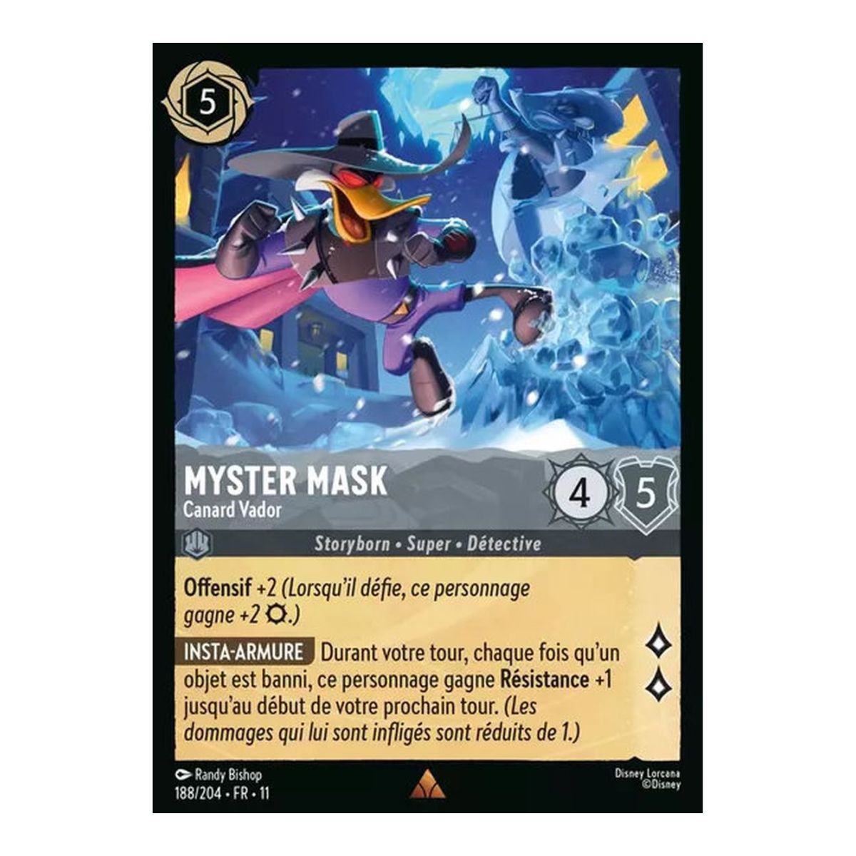 Myster Mask, Vader Duck - 188/204 - WIN - Frostbite - Shiny - Premium - French