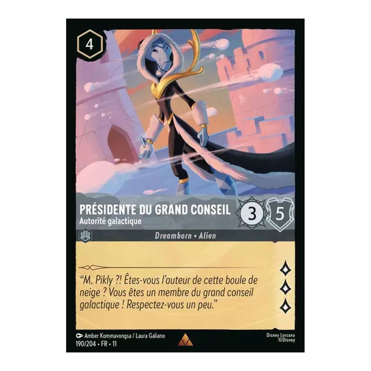 President of the Grand Council, Galactic Authority - 190/204 - WIN - Frostbite - Rare - French