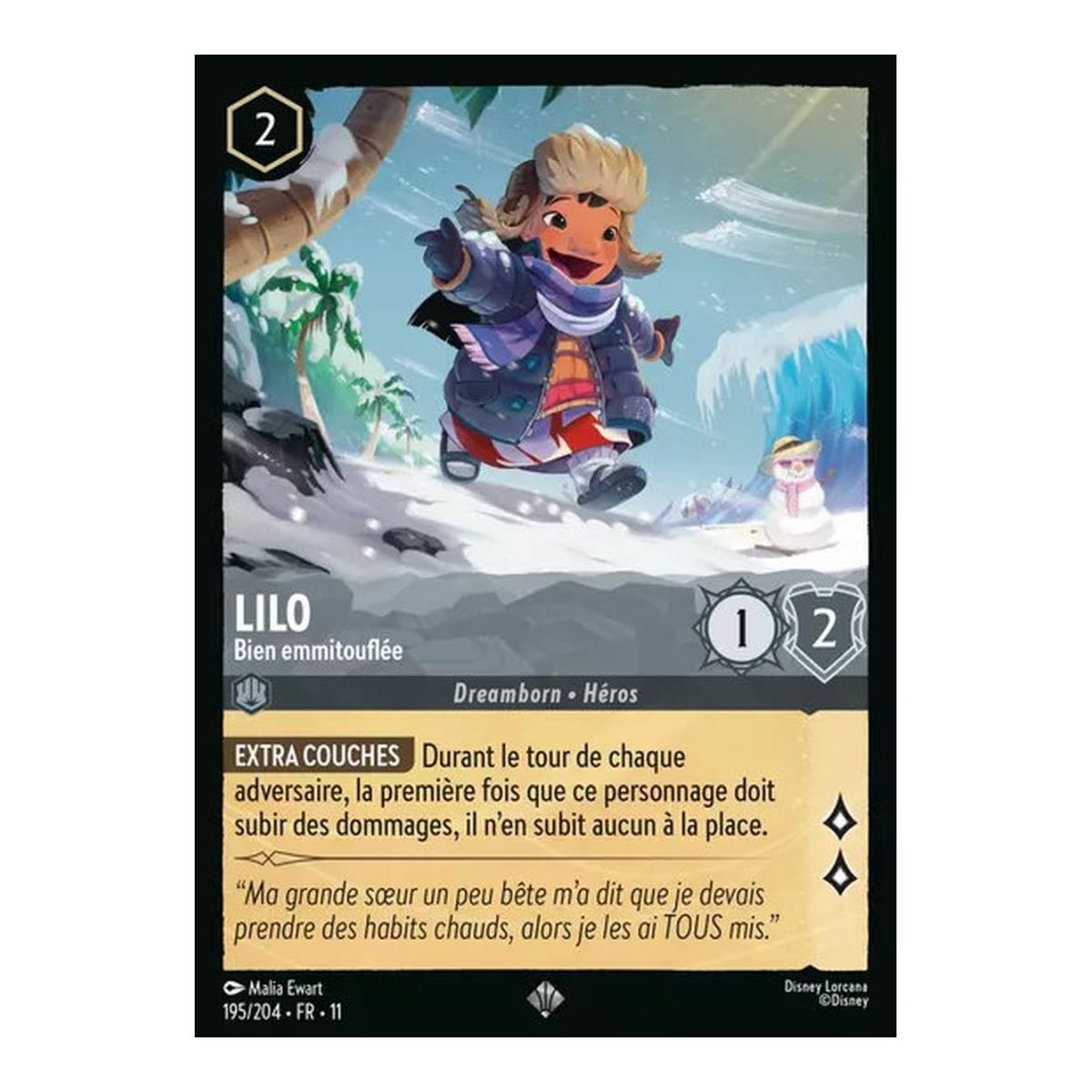 Lilo, All Bundled Up - 195/204 - WIN - Frostbite - Brilliant - Premium - French