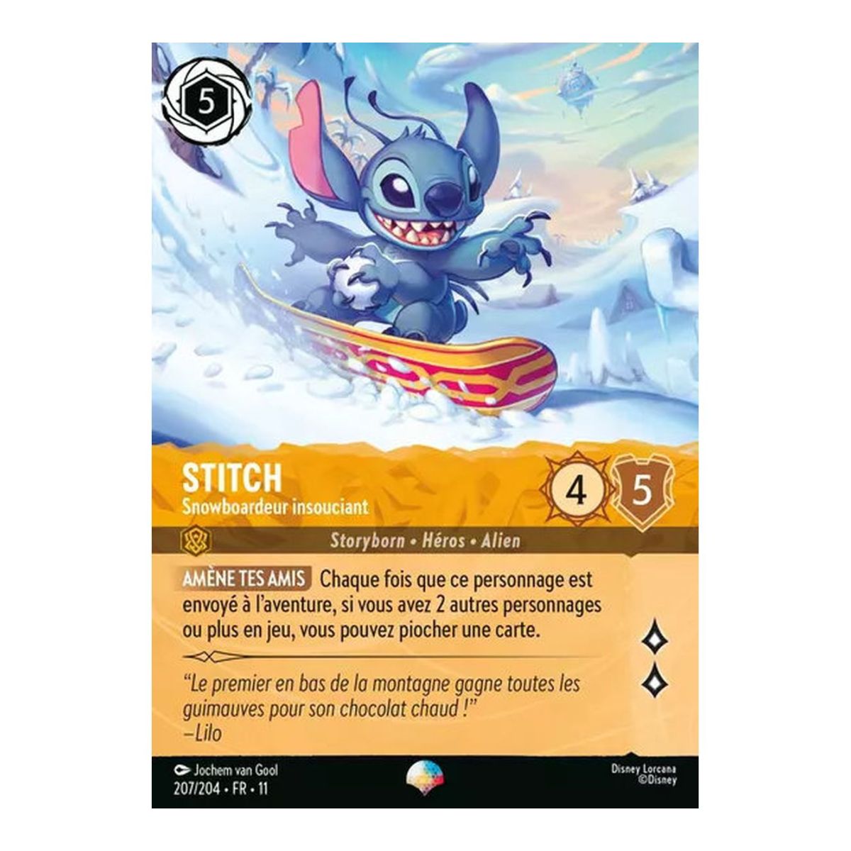 Stitch, the Carefree Snowboarder - 207/204 - WIN - Frostbite - Epic - French