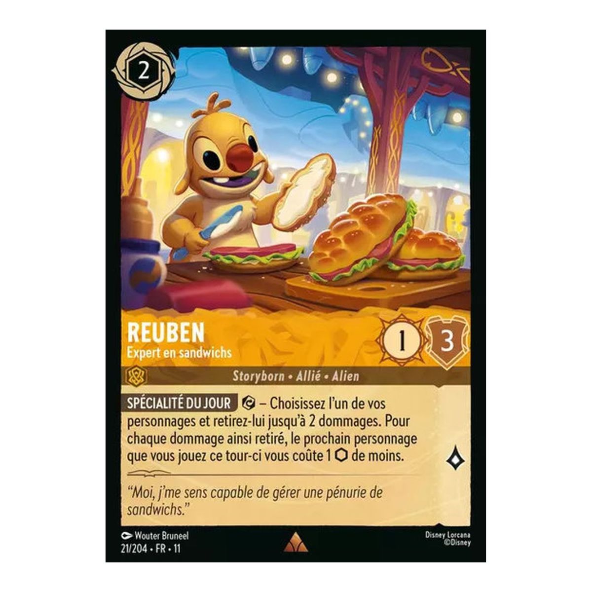 Reuben, Sandwich Expert - 21/204 - WIN - Frostbite - Rare - French