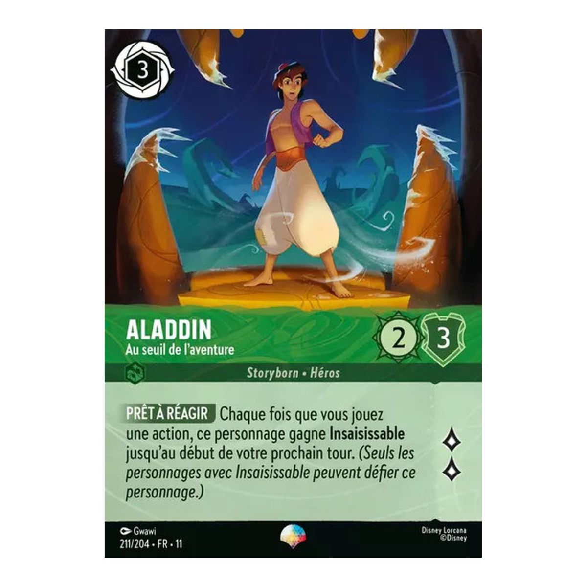 Aladdin, On the Threshold of Adventure - 211/204 - WIN - Frostbite - Epic - French