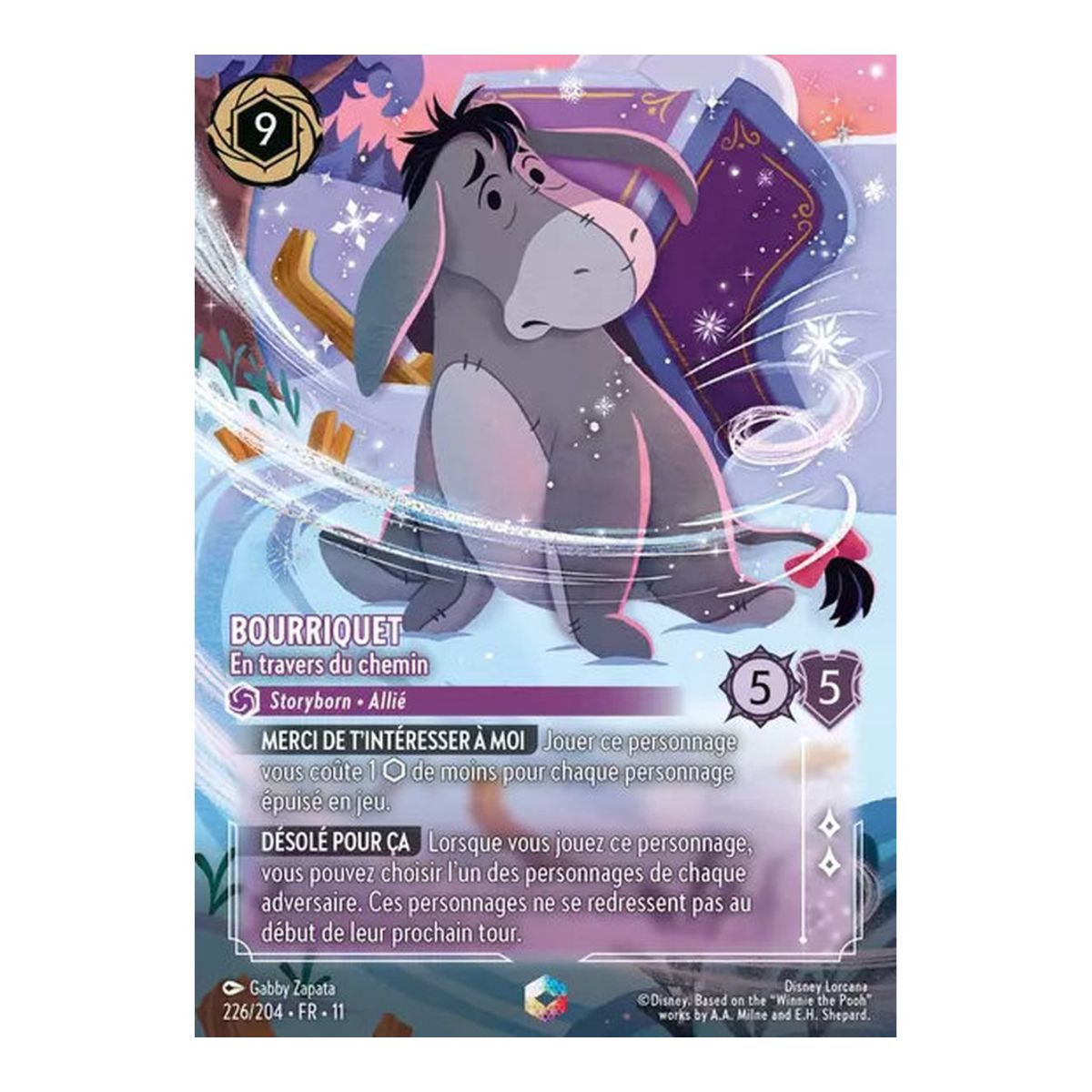 Eeyore, Across the Way - 226/204 - WIN - Frostbite - Enchanted - French