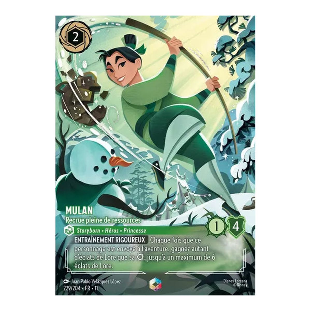 Mulan, Resourceful Recruit - 229/204 - WIN - Frostbite - Enchanted - French