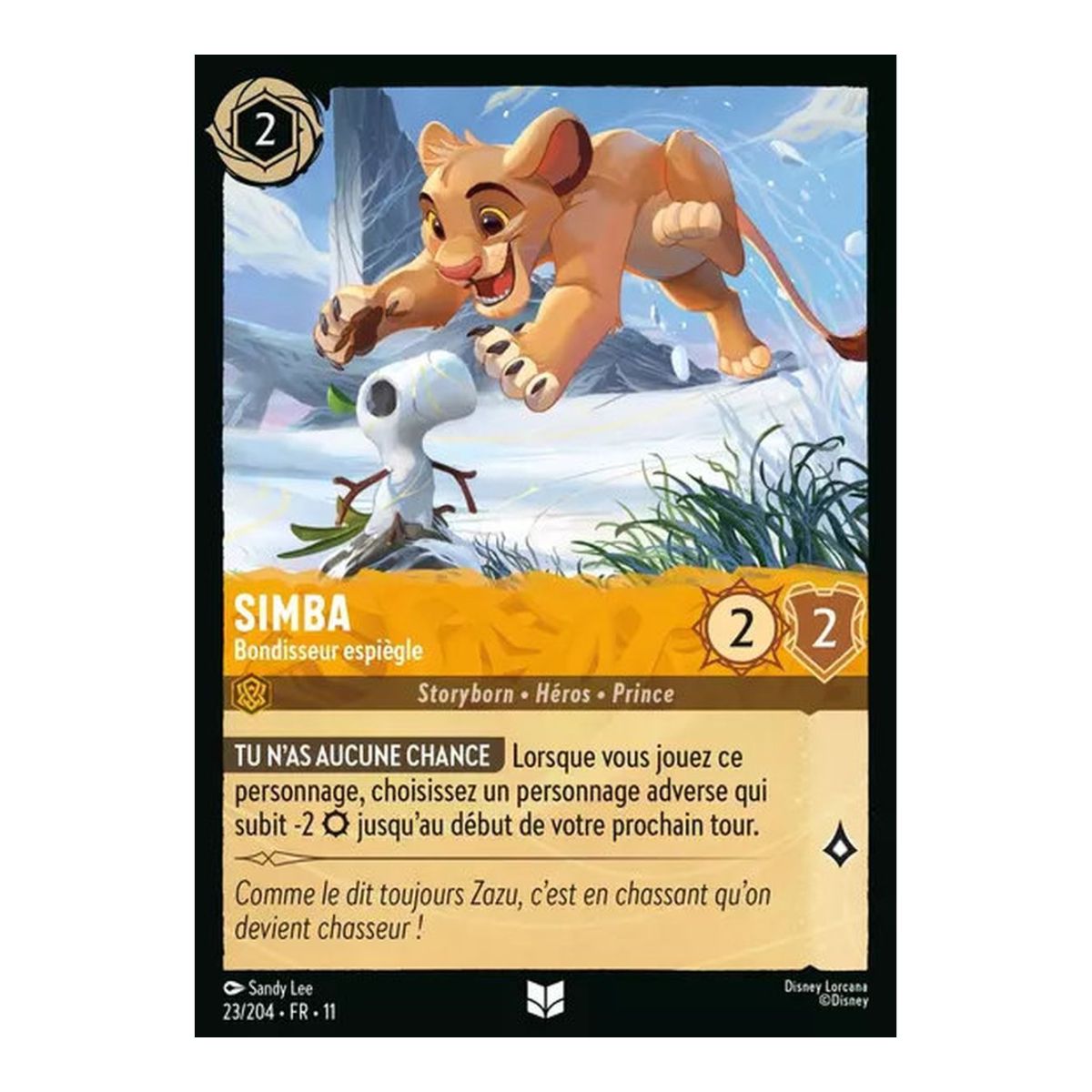 Simba, the Playful Leaper - 23/204 - WIN - Frostbite - Brilliant - Premium - French