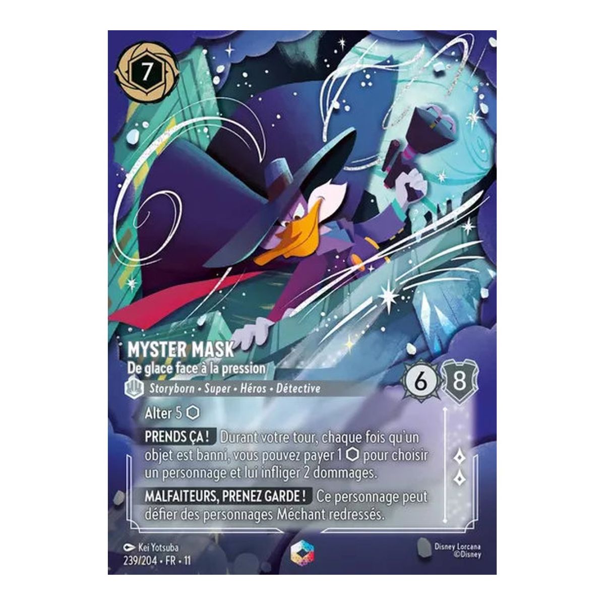 Myster Mask, Ice-Holds the Pressure - 239/204 - WIN - Frost Spell - Enchanted - French