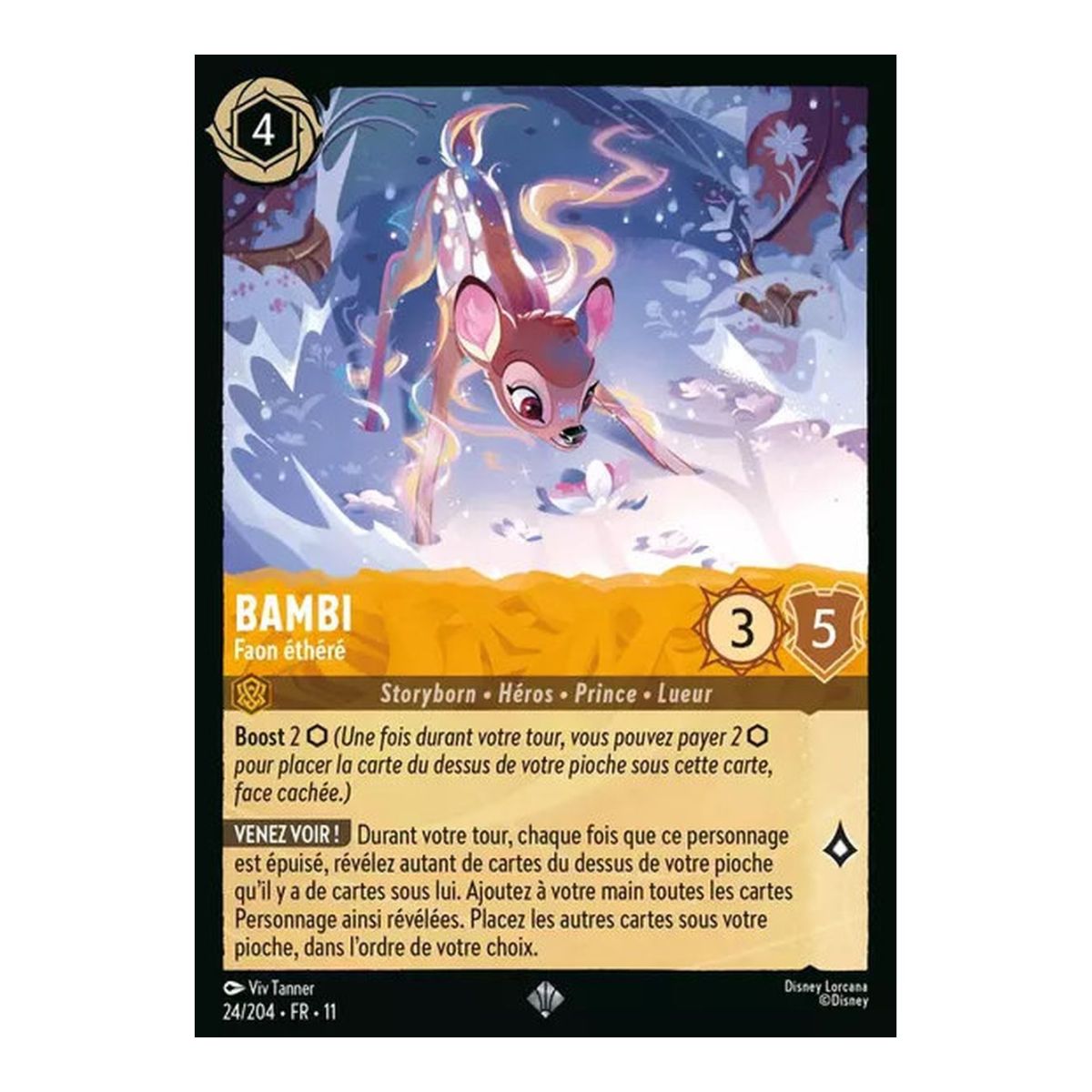 Bambi, Ethereal Fawn - 24/204 - WIN - Frost Spell - Brilliant - Premium - French
