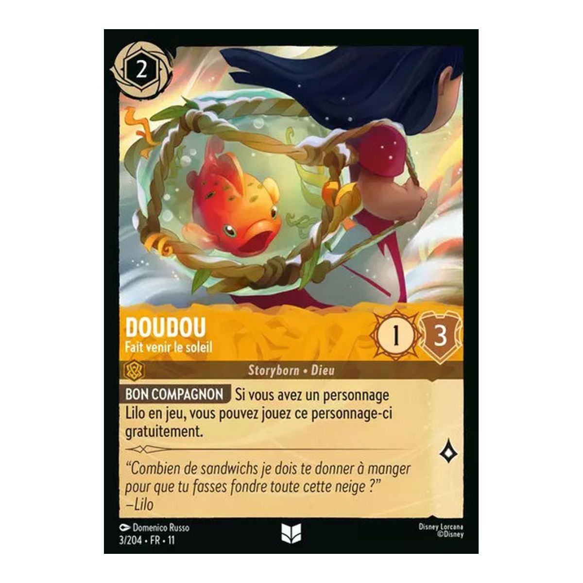 Doudou, Bring on the Sunshine - 3/204 - WIN - Frost Spell - Shiny - Premium - French