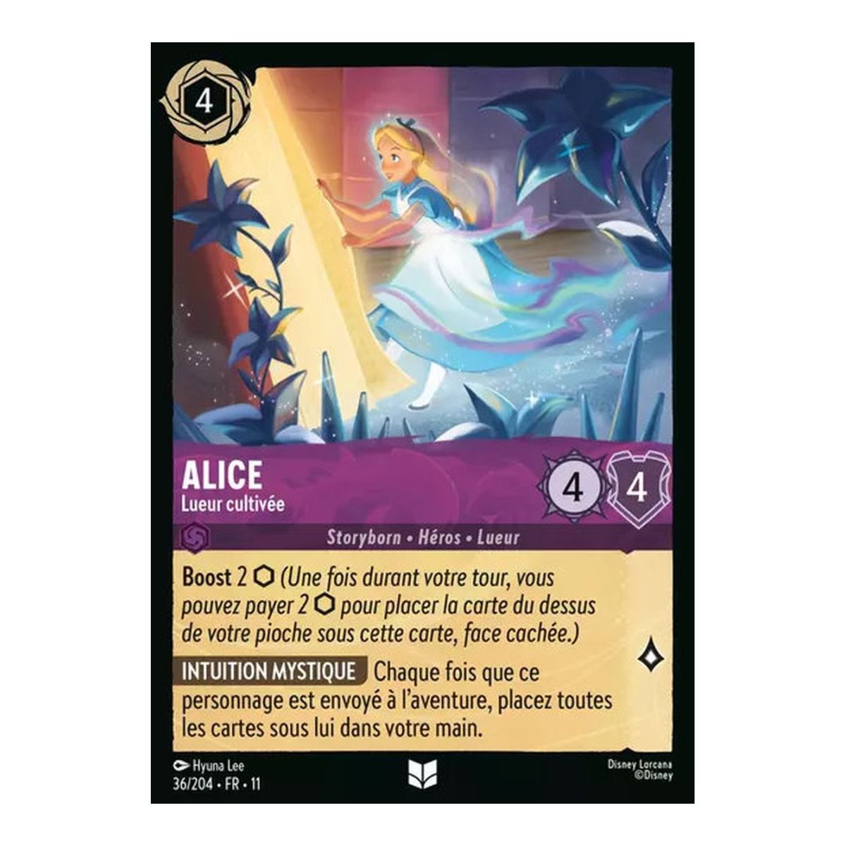 Alice, Cultivated Glow - 36/204 - WIN - Frost Spell - Uncommon - French