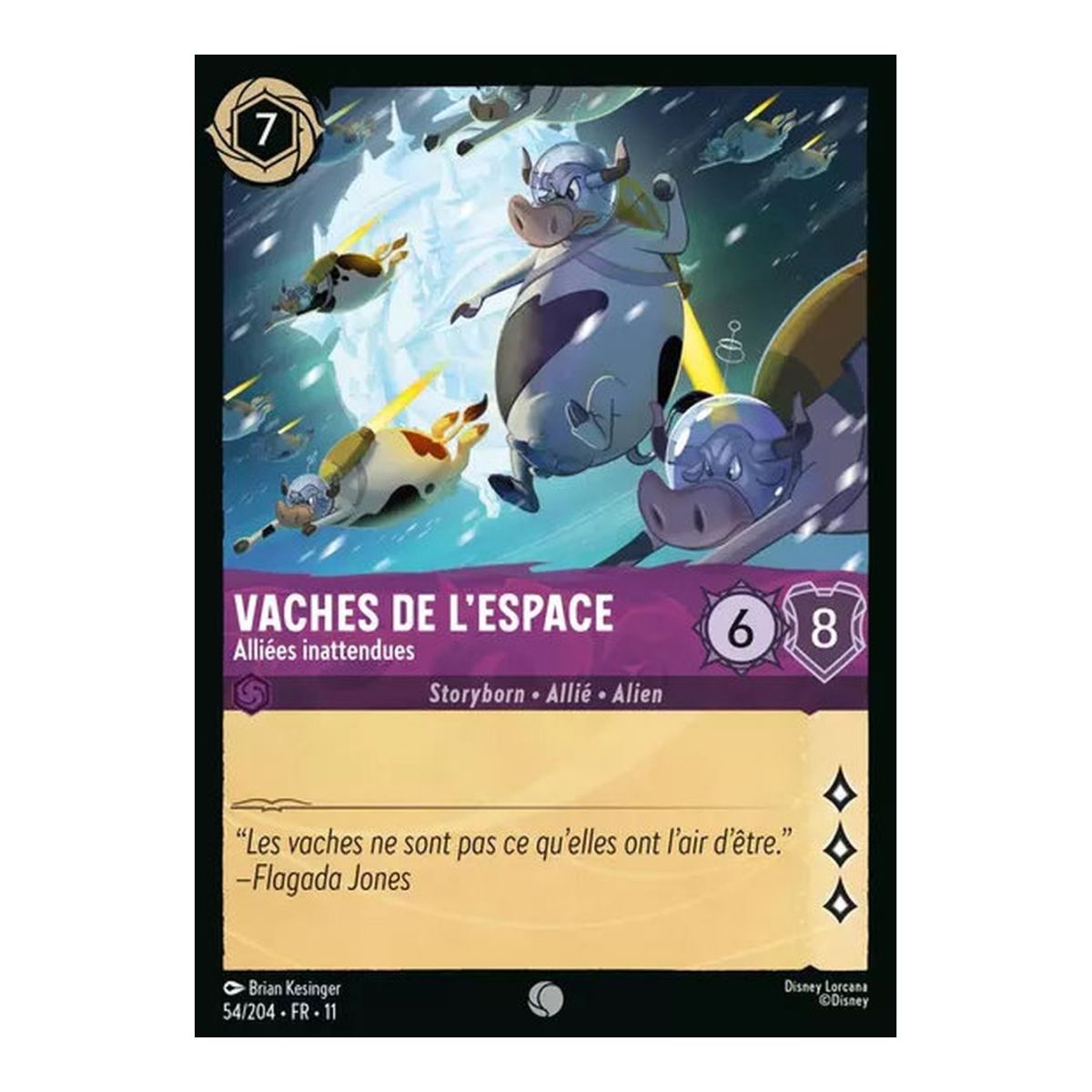 Space Cows, Unexpected Allies - 54/204 - WIN - Frostbite - Common - French