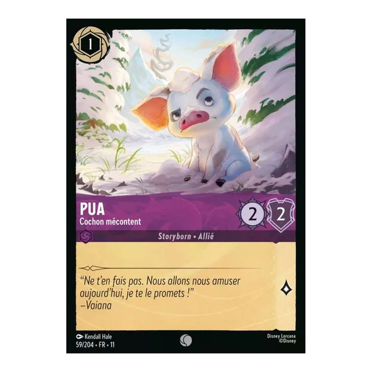 Pua, the Disgruntled Pig - 59/204 - WIN - Frost Spell - Brilliant - Premium - French