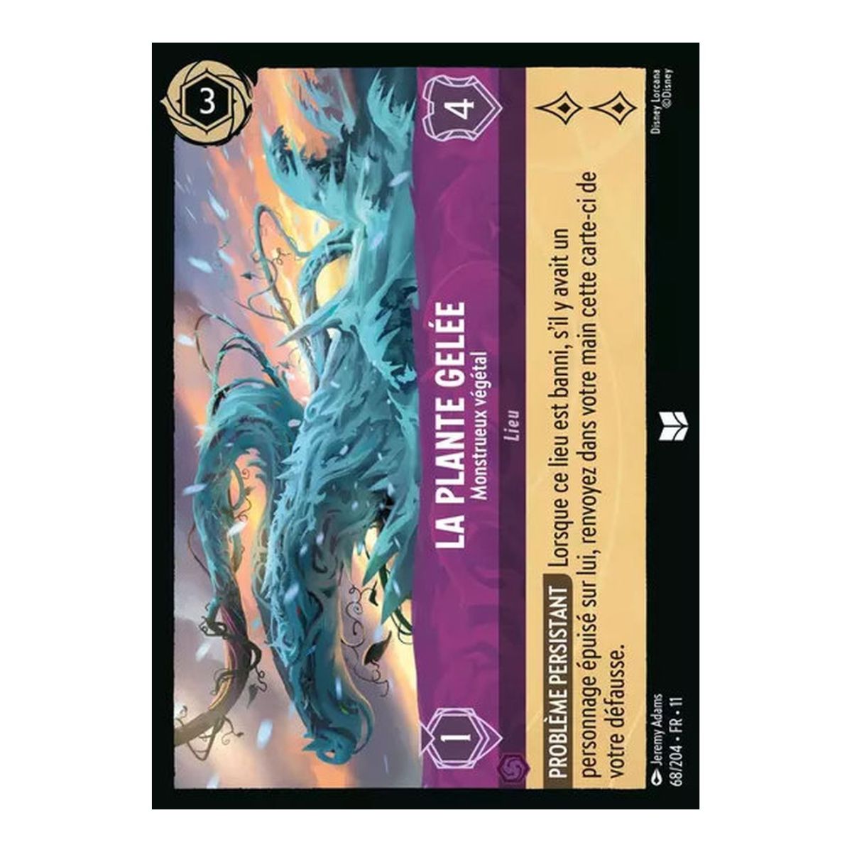 The Frozen Plant, Monstrous Plant - 68/204 - WIN - Frost Spell - Uncommon - French