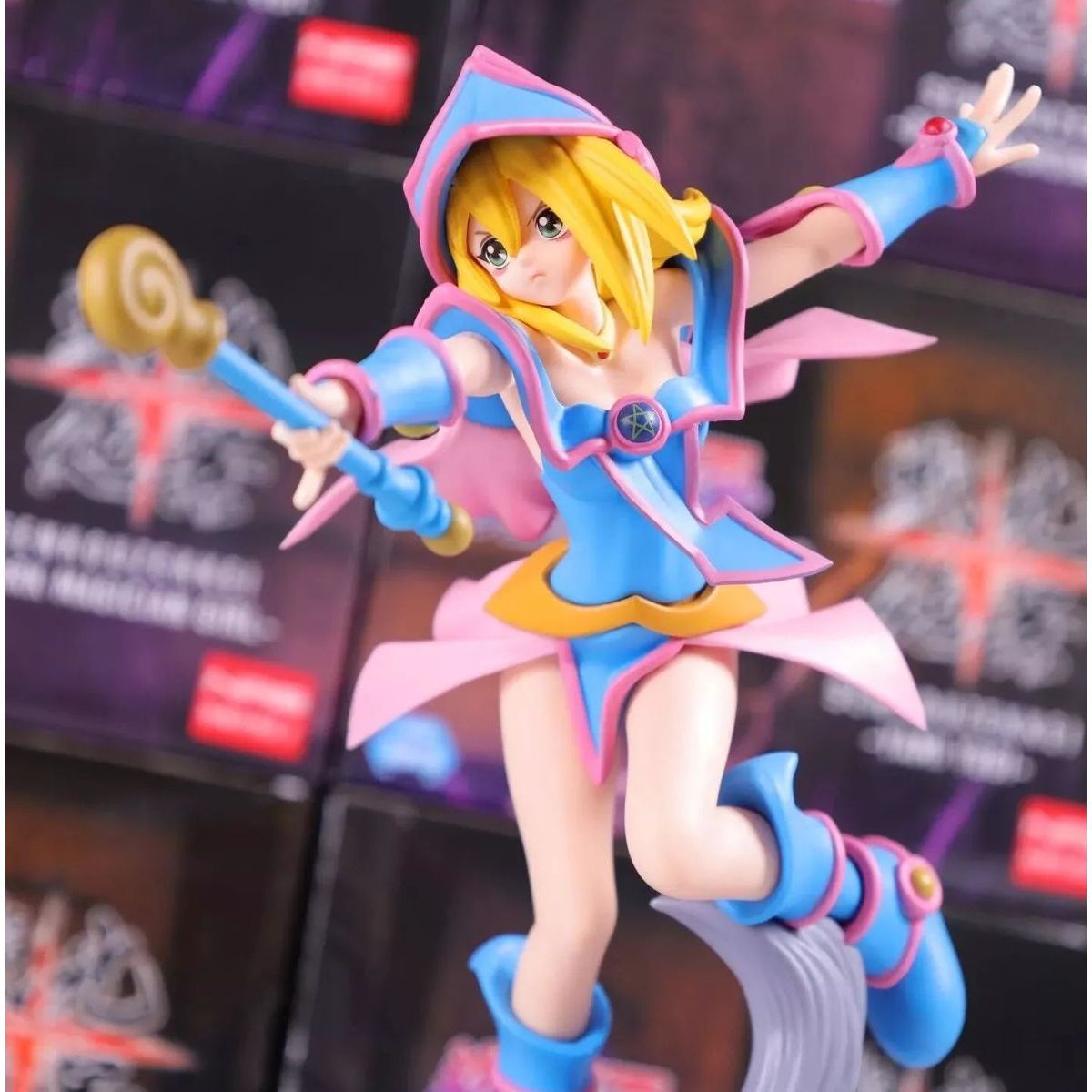 YGO - Figure - Senkou Zekkei Dark Magician Girl + Yami Yugi - OCG - Japanese (12 cm)