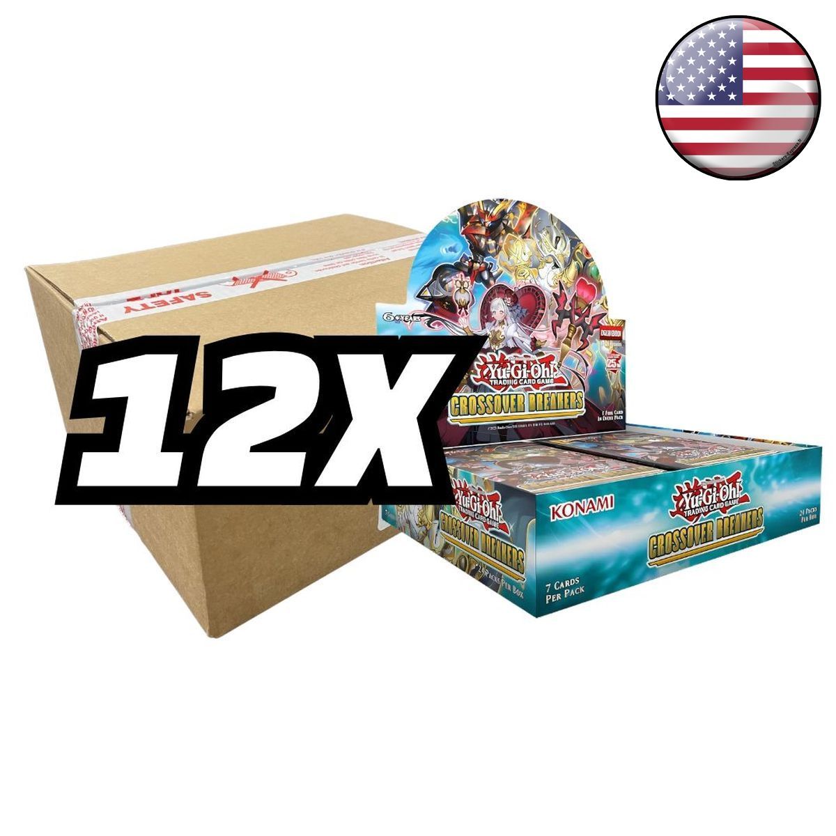 Yu-Gi-Oh! - Box of 12 Box of 24 Booster - Crossover Breaker - US