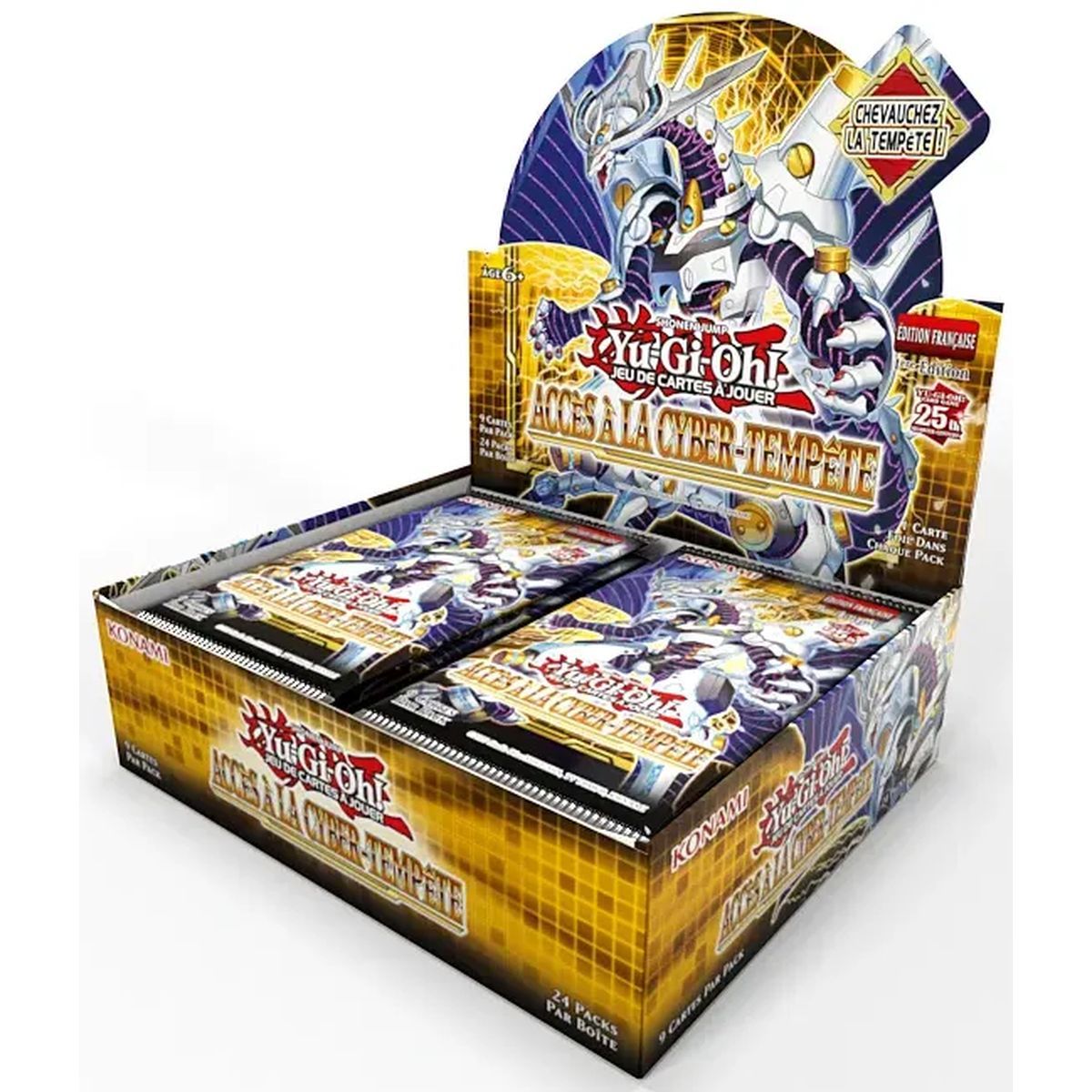 Yu Gi Oh! - Display - Box of 24 Boosters - Access to the Cyber-Storm - FR