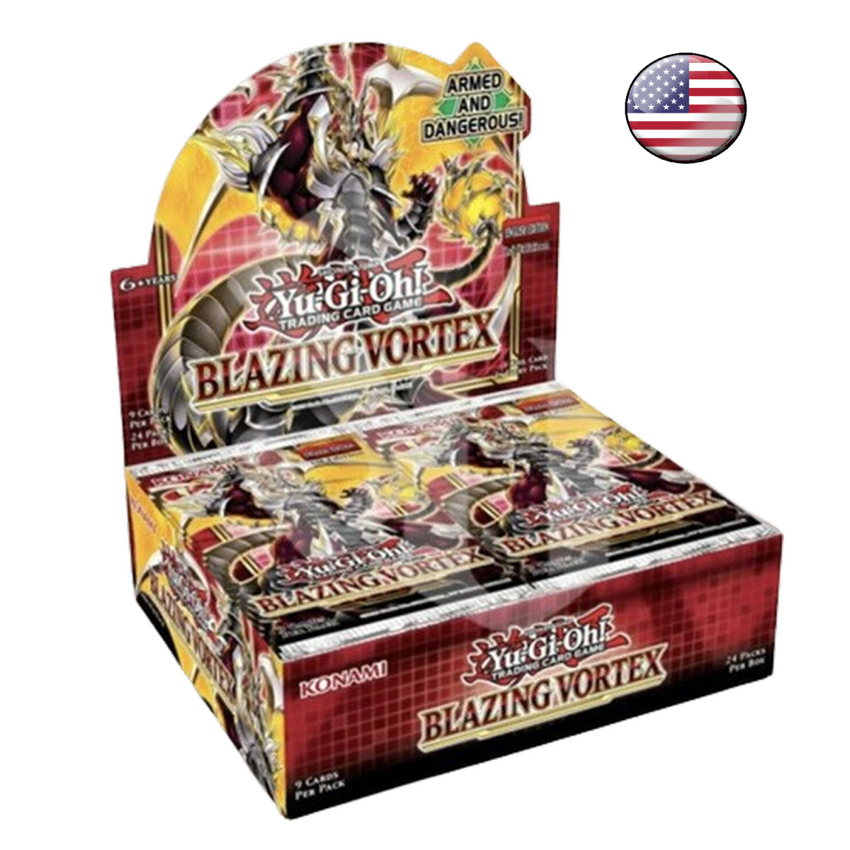 Yu Gi Oh! - Display - Box of 24 Boosters - Blazing Vortex - American US