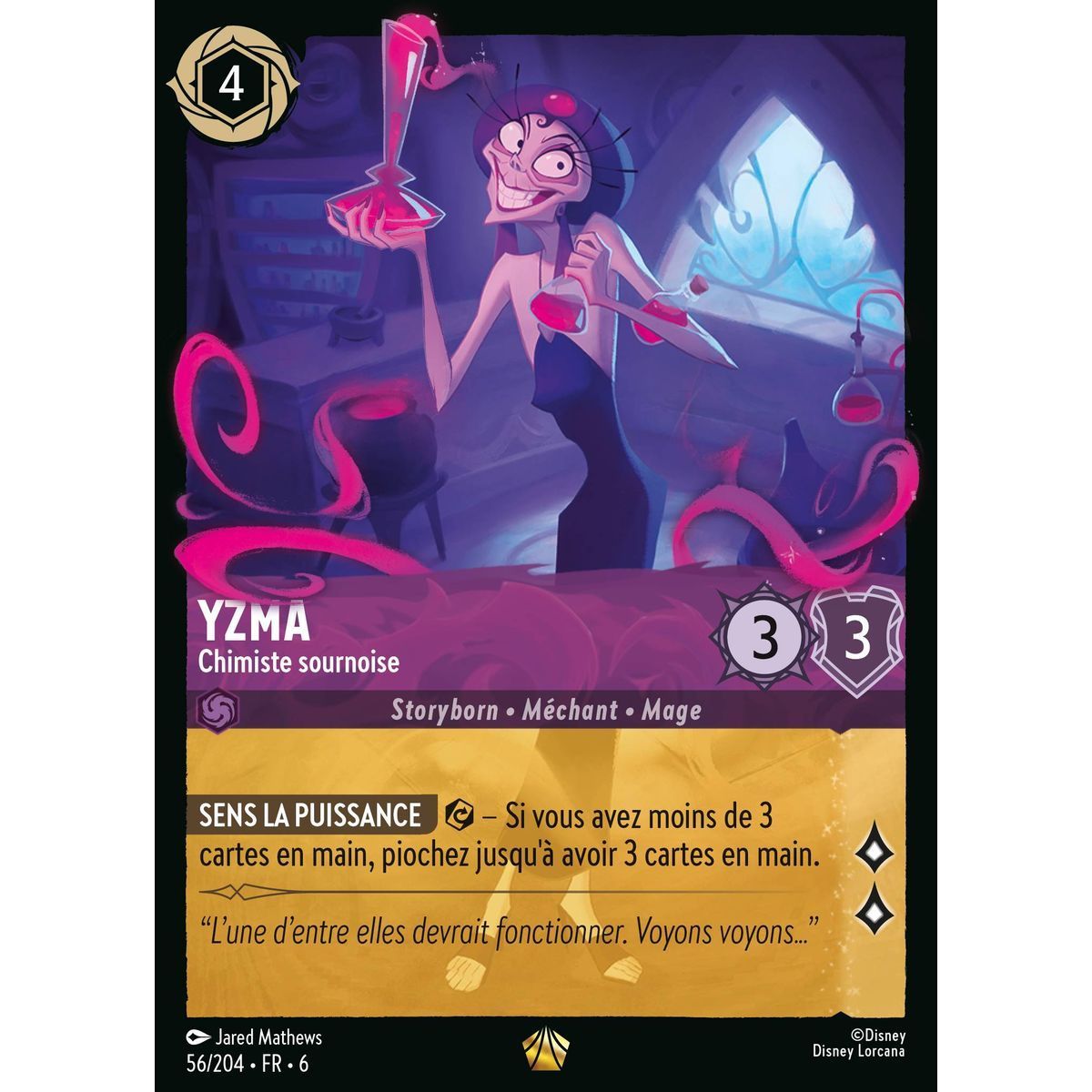 Yzma, Sneaky Chemist - 56/204 - AZS - The Azurite Sea - Legendary - French