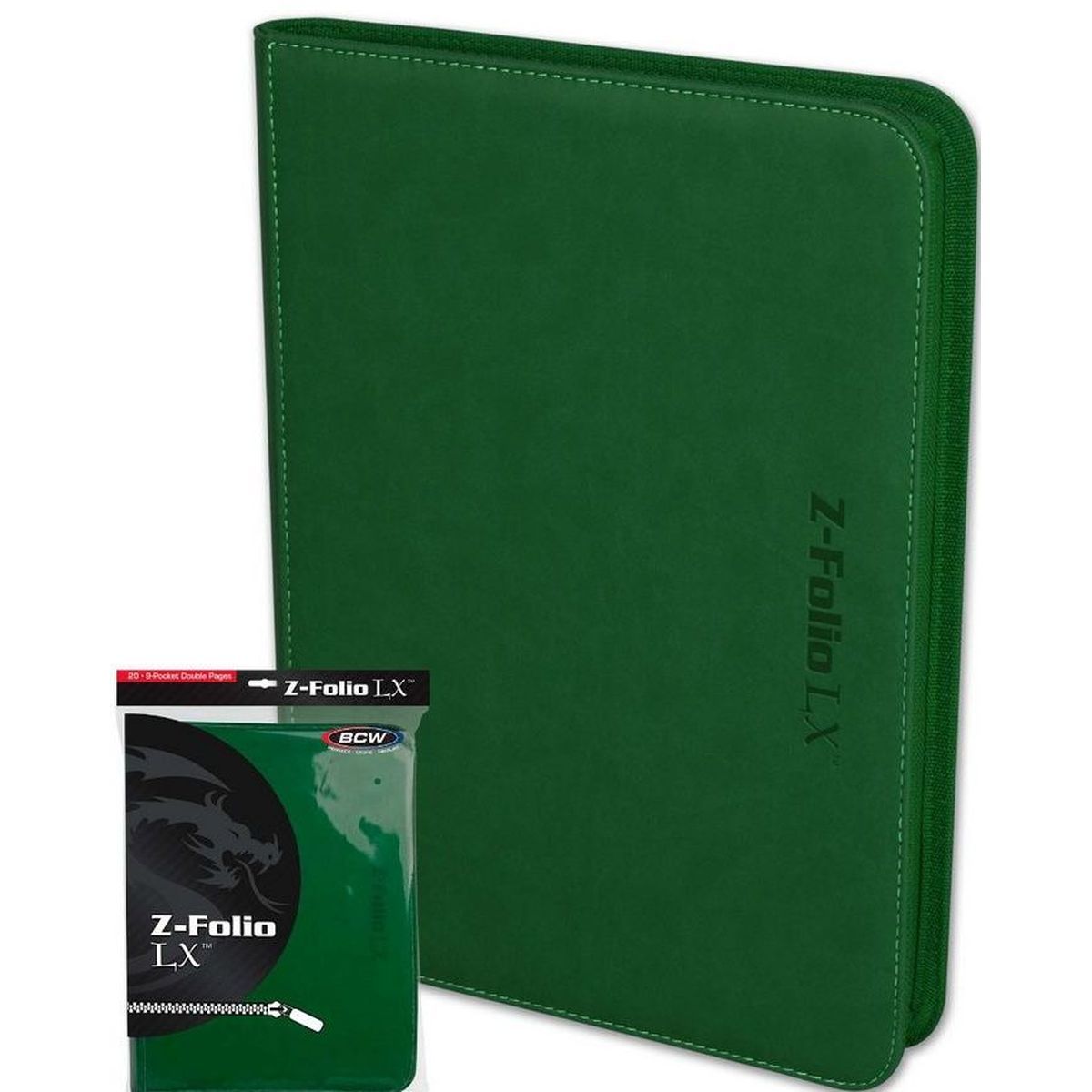 Z-Folio 9-Pocket Album Binder - Green - BCW (360)